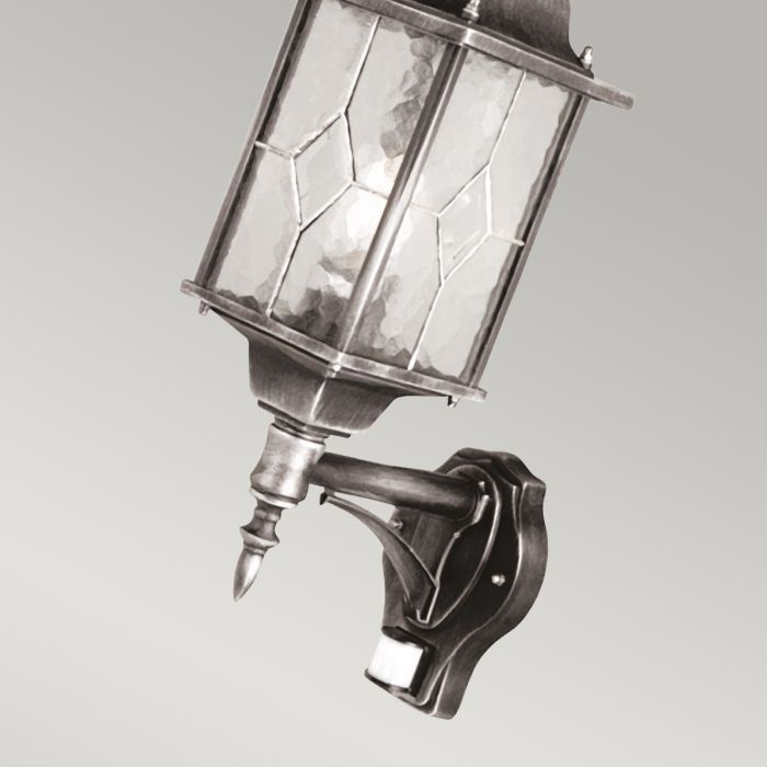 Wexford 1 Light Up Wall Lantern With PIR - Comet Lighting