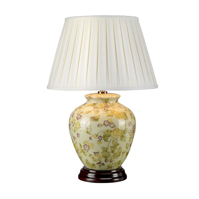 Yellow Flowers 1 Light Table Lamp - Comet Lighting