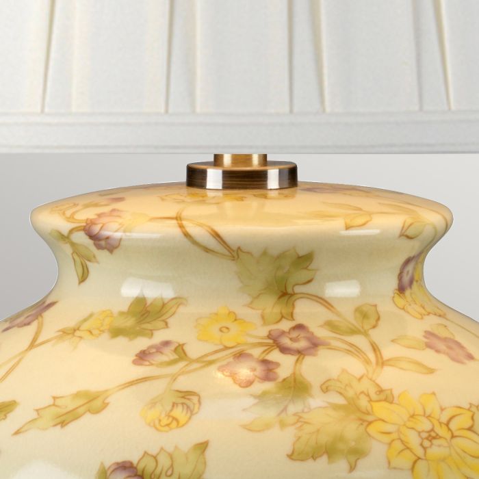 Yellow Flowers 1 Light Table Lamp - Comet Lighting