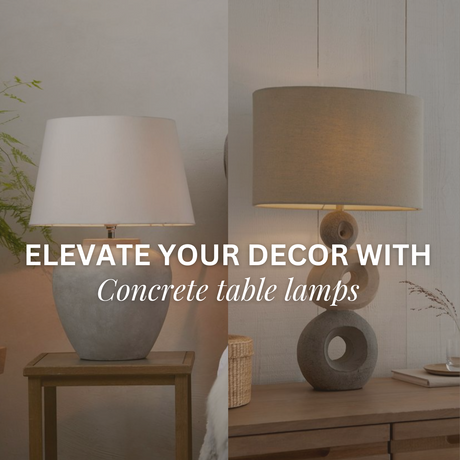 Sculptural Simplicity: Elevate Your Decor with Concrete Table Lamps