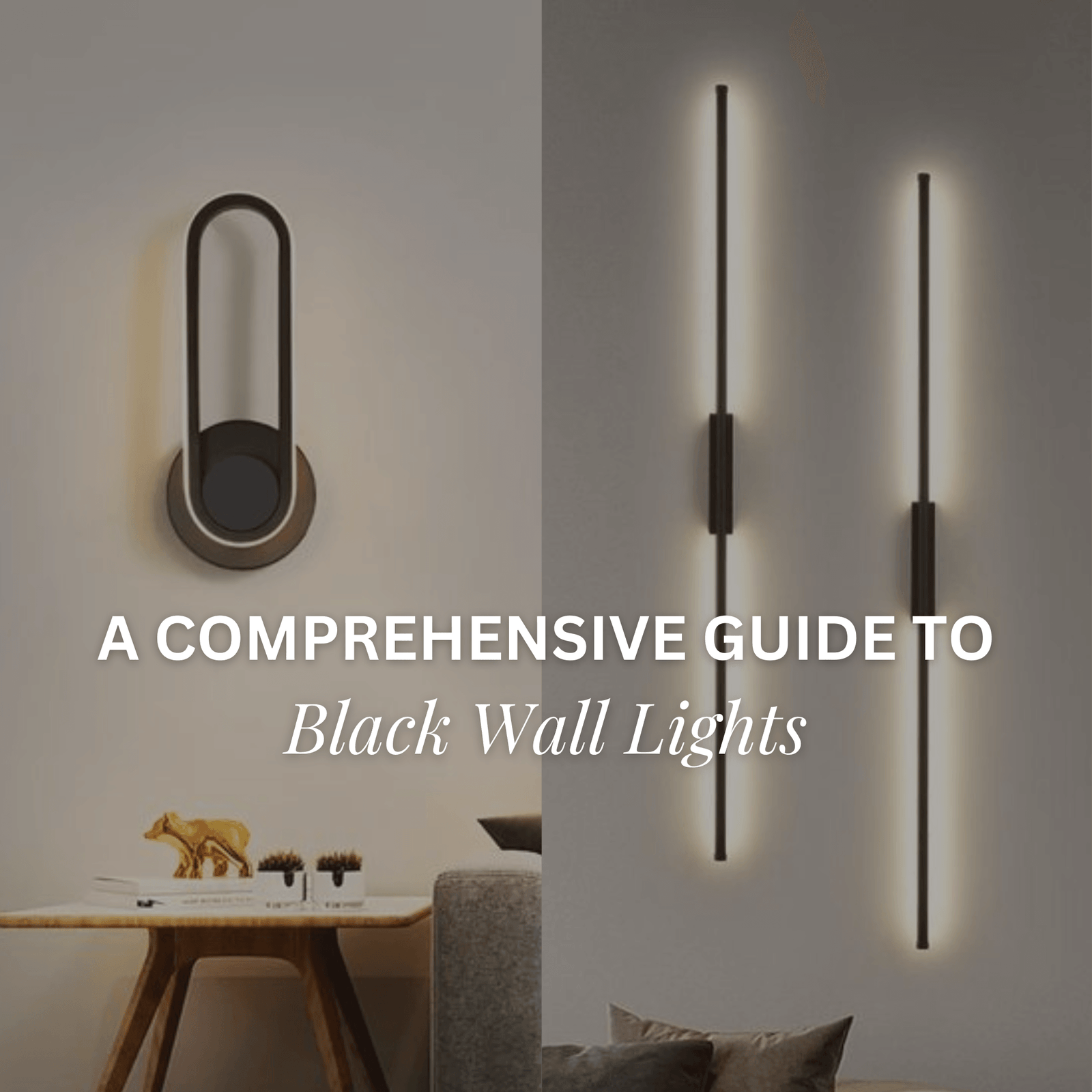 Black is the New Chic: A Comprehensive Guide to Black Wall Lights - Comet Lighting Ltd.