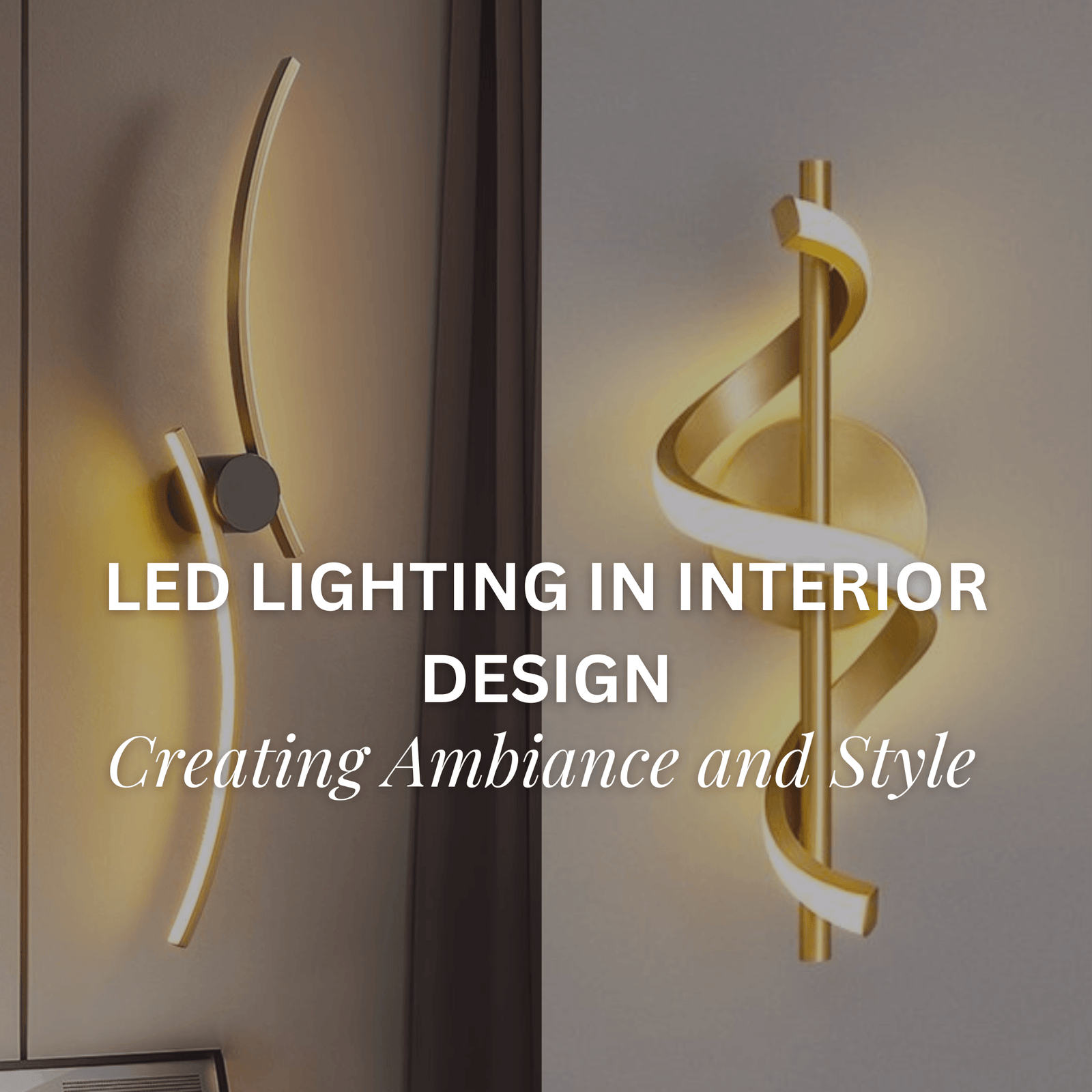 LED Lighting, Interior design,  modern lighting