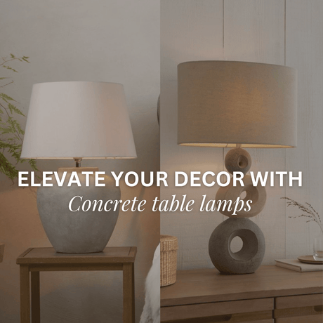 Sculptural Simplicity: Elevate Your Decor with Concrete Table Lamps - Comet Lighting Ltd.