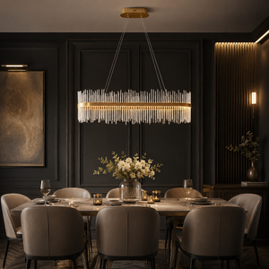 Ribble Linear Pendant Ceiling Light Gold