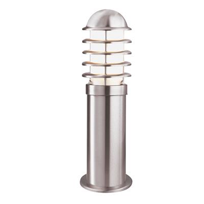 Searchlight Lourve Outdoor Post - Stainless Steel & White Shade, IP44