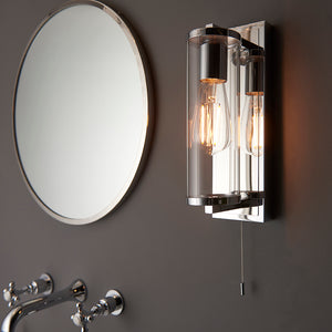 Arda Wall Light Chrome Plated - Comet Lighting