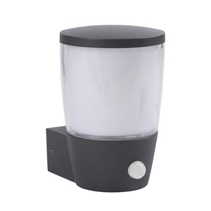 Tucson Wall Light - Grey Metal, White & Clear Polycarbonate - Comet Lighting