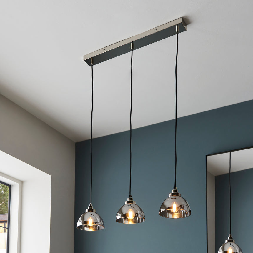 Caspa 3Lt Pendant Ceiling Light