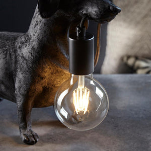 Dachshund Table Matt black