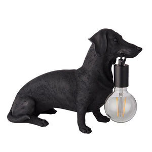 Dachshund Table Matt black