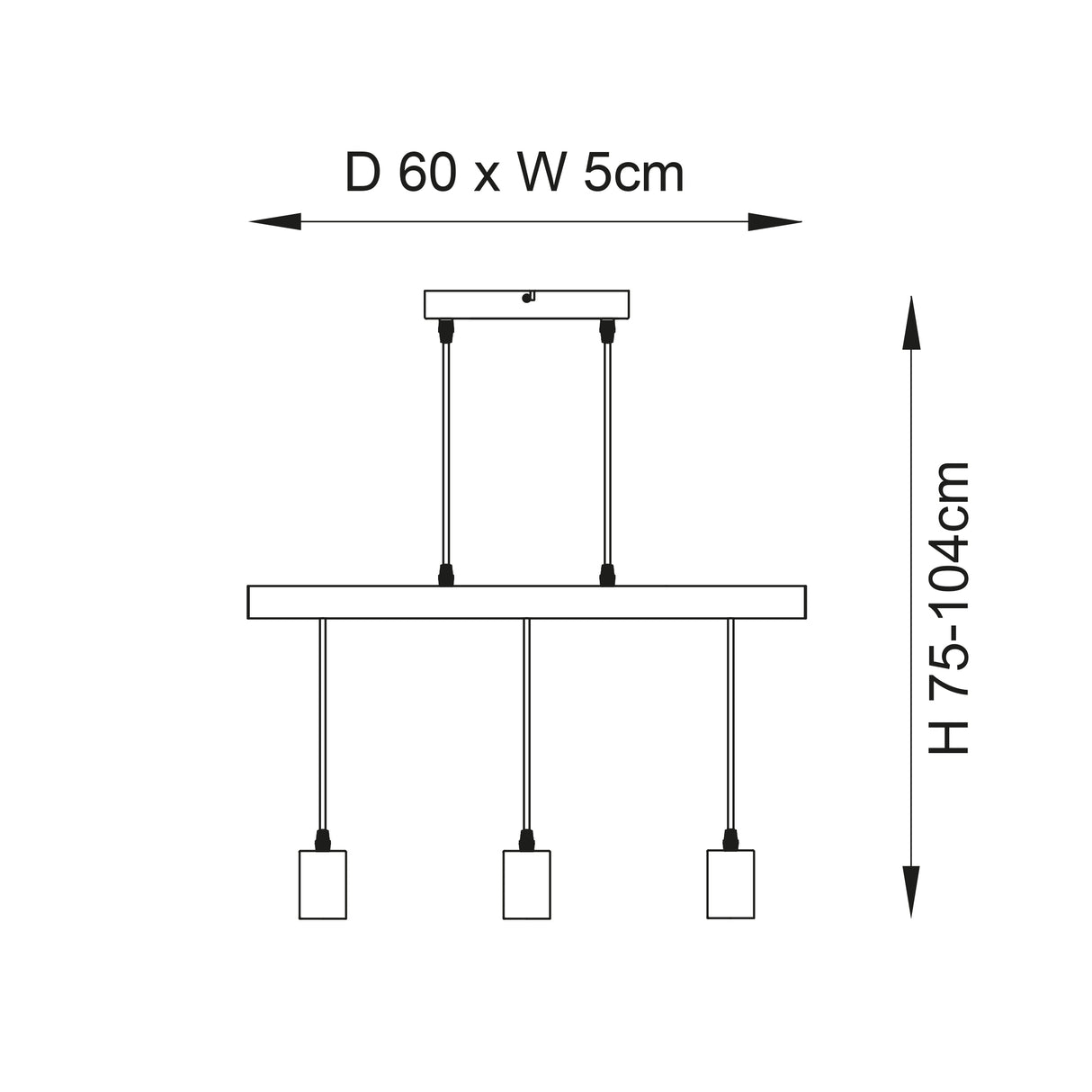 Sven 3lt Pendant - Comet Lighting