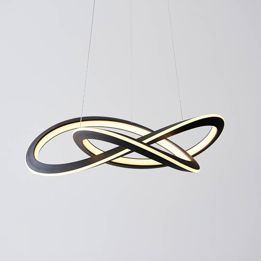 Bann LED Pendant Ceiling Light Textured Black