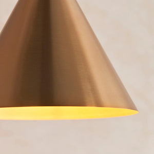 Cape Pendant Warm antique brass plate