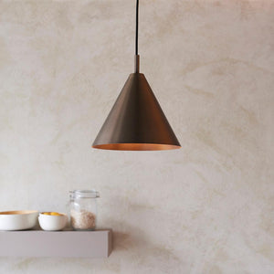 Cape Pendant Brushed antique bronze plate