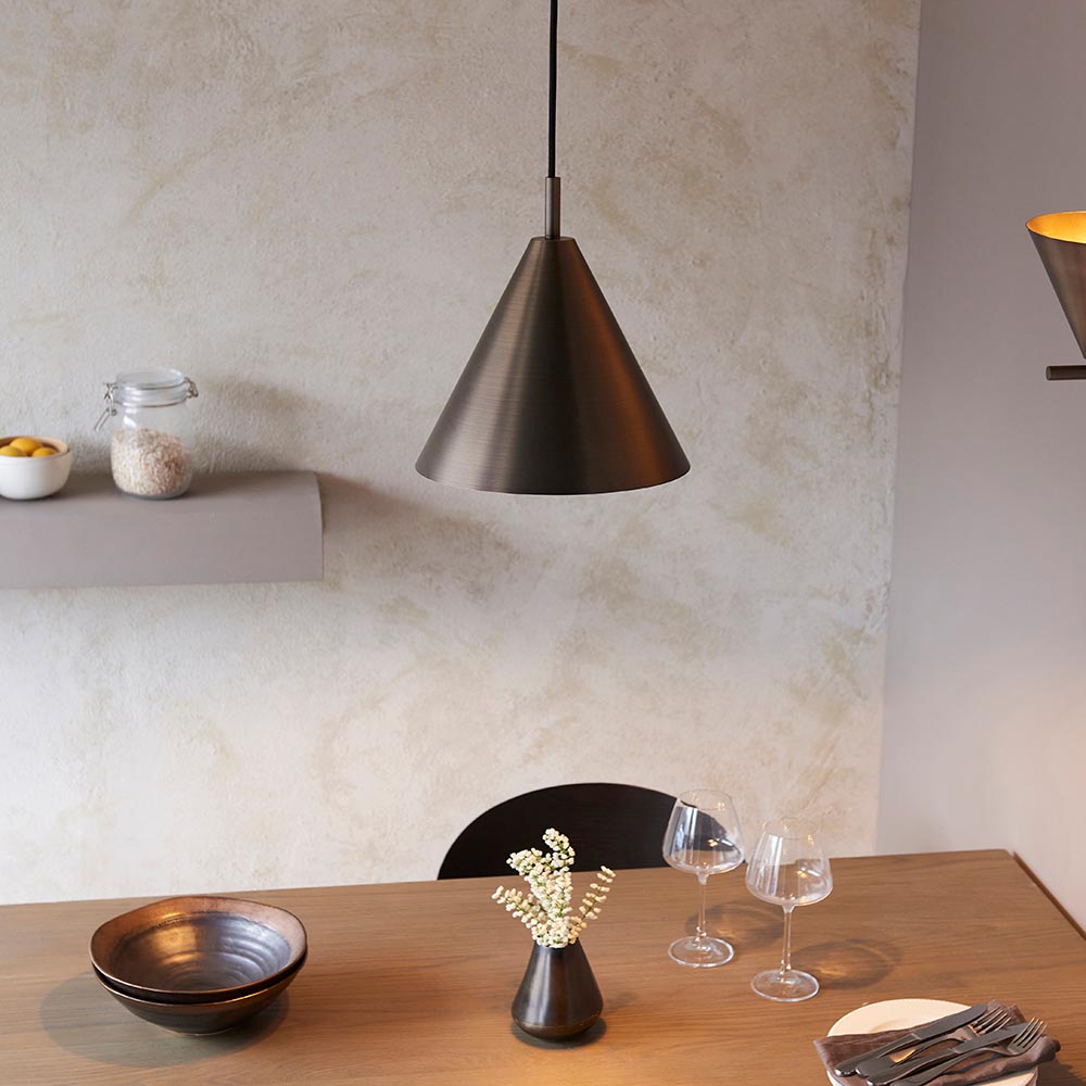 Cape Pendant Brushed antique bronze plate