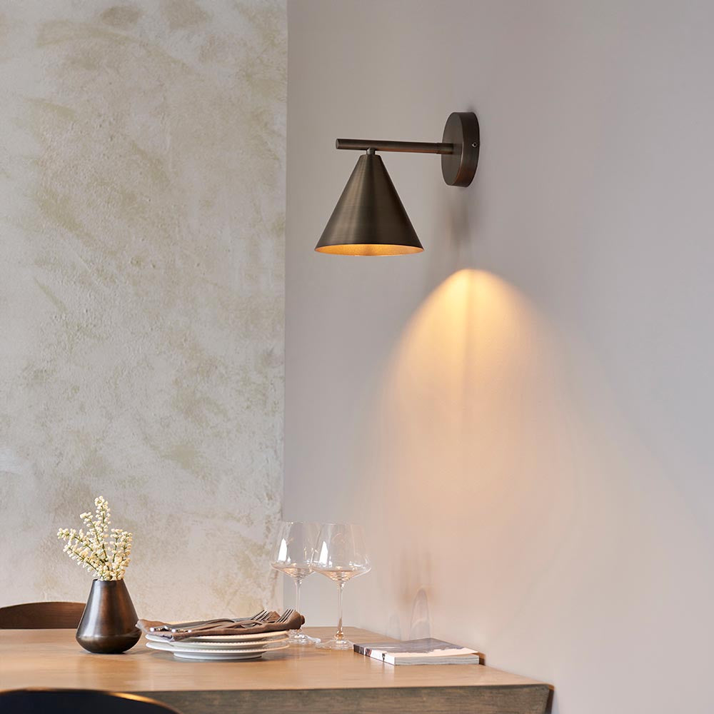 Cape Wall Brushed antique bronze plate