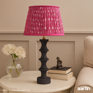 AARTIN NOVA TABLE LAMP IN WOOD WITH MATTE BLACK FINISH (BASE ONLY)