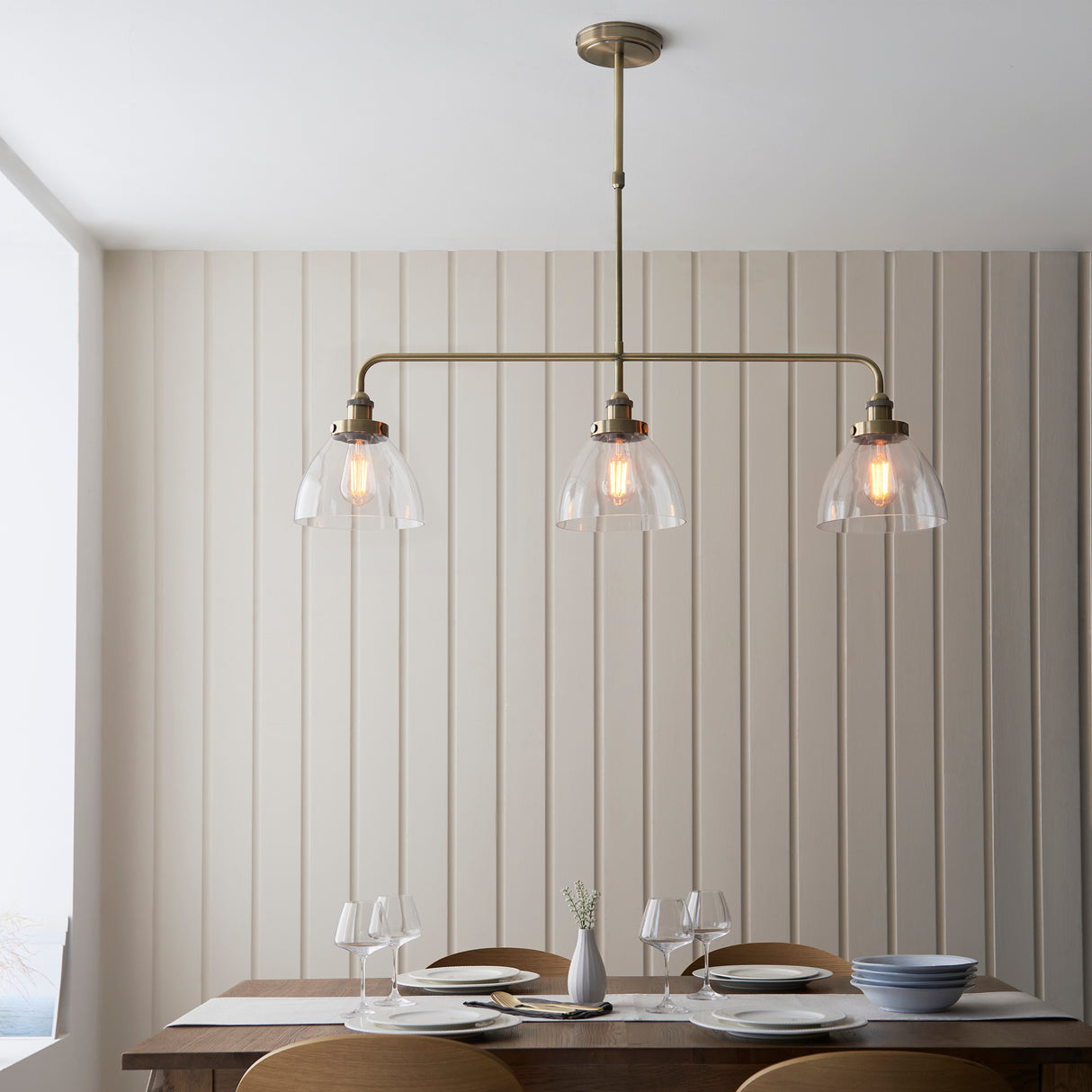 Hansen 3lt Linear Pendant - Comet Lighting