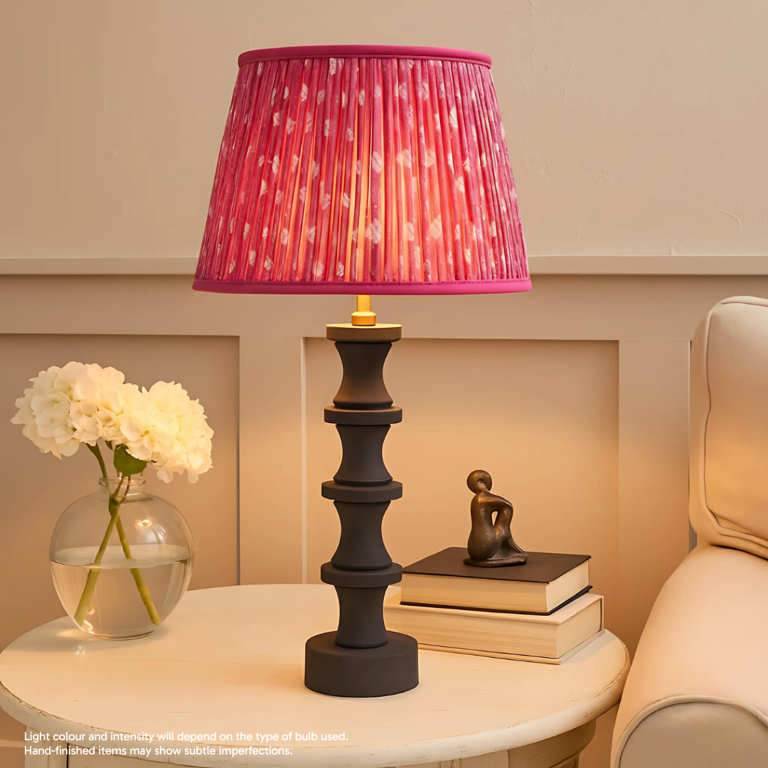 AARTIN NOVA TABLE LAMP IN WOOD WITH MATTE BLACK FINISH (BASE ONLY)