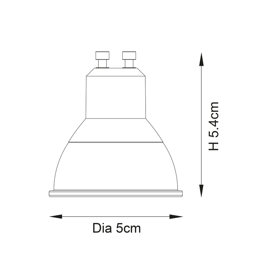 Endon GU10 LED SMD 60 degree 7w 3000k 680lm