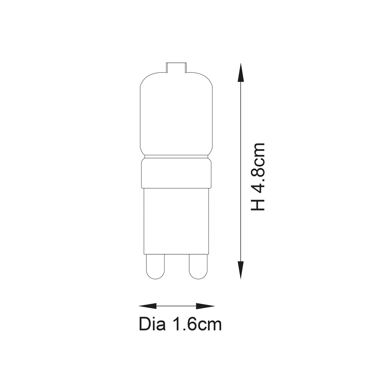 Endon G9 LED SMD Frosted 2w 3000k 200lm - Comet Lighting