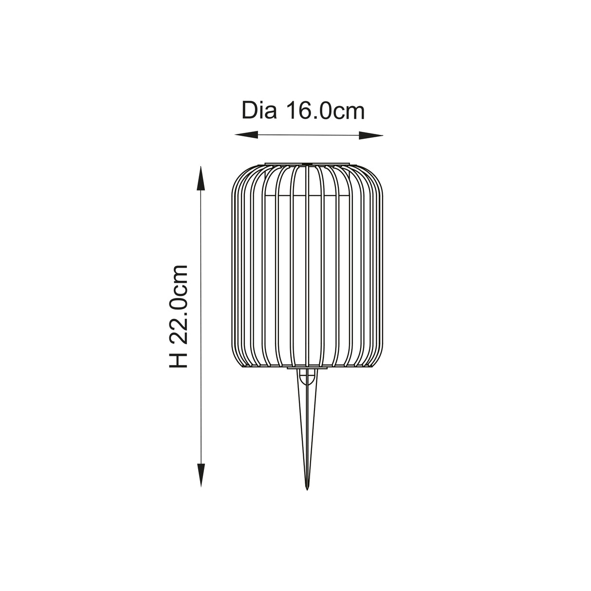 Dusk Solar Floor Spike Light w/ Sensor - Comet Lighting