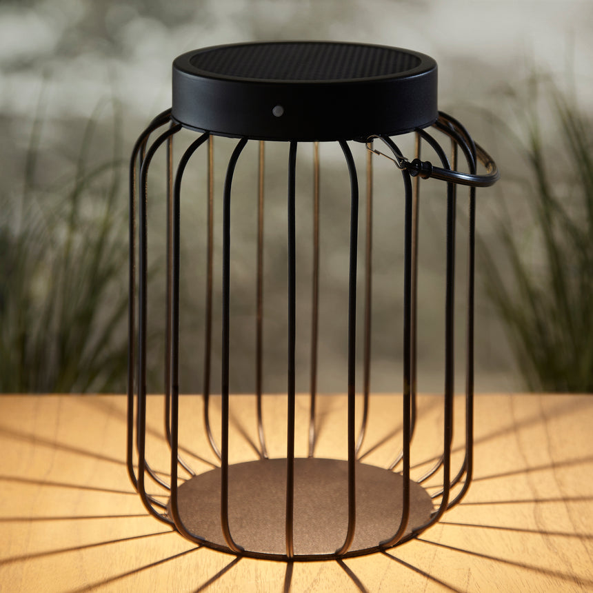 Tropic Solar Table Lamp Matt Black