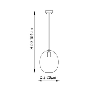 Kelda Oval Pendant