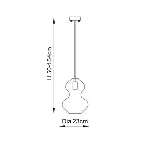 Abitibi Pendant Ceiling Light Satin Brass - Comet Lighting