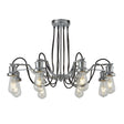 Searchlight Olivia 8 Light Ceiling Black Cable Chrome - Comet Lighting