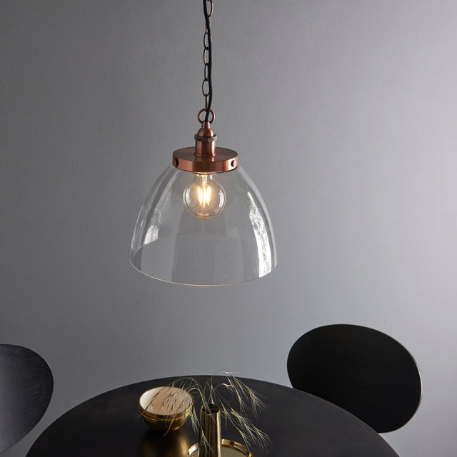 Hansen Grand Pendant Ceiling Aged Copper