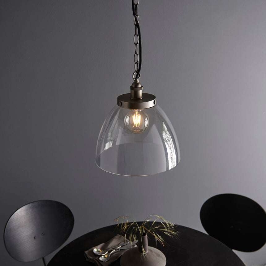 Hansen Grand Pendant Ceiling Brushed Silver