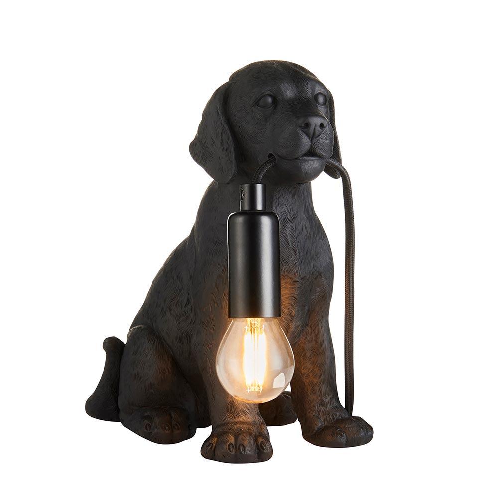 Labrador Puppy Table Matt black