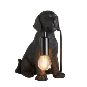 Labrador Puppy Table Matt black