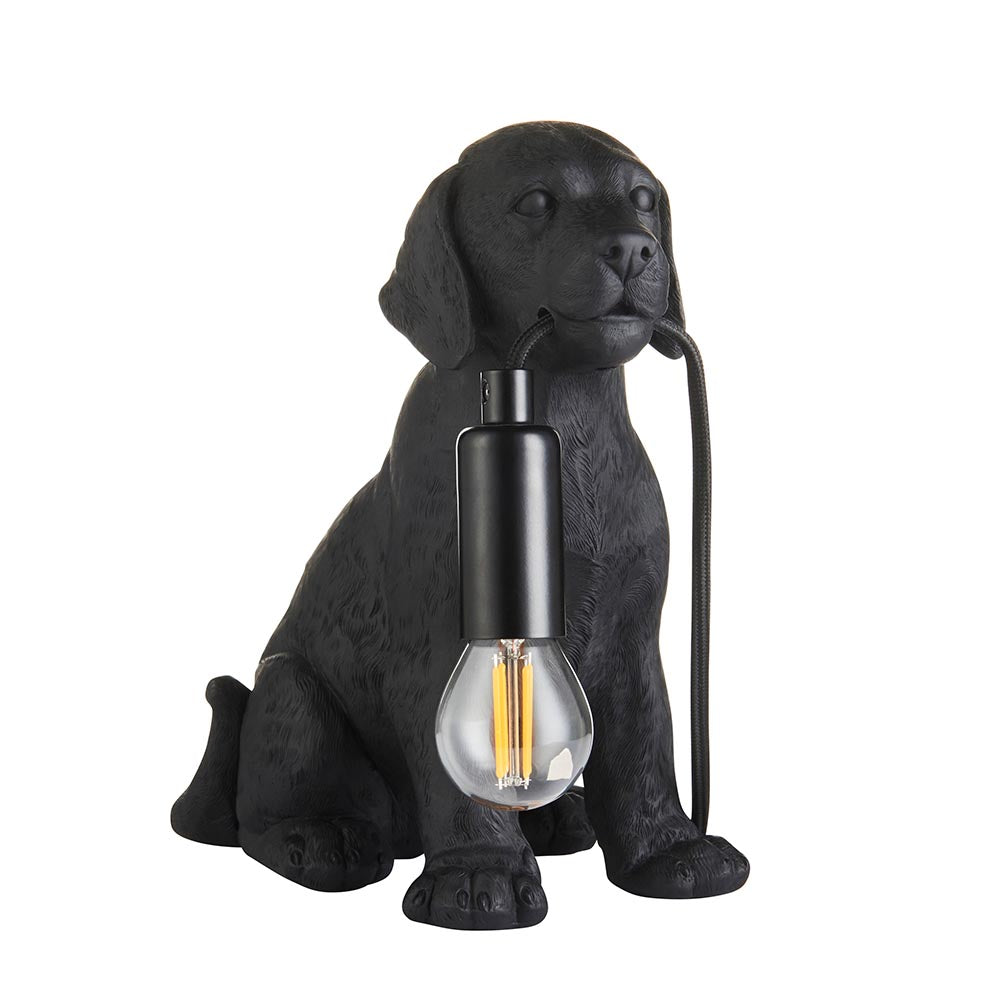 Labrador Puppy Table Matt black