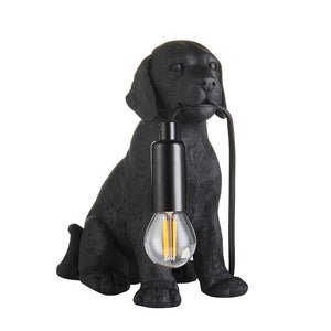 Labrador Puppy Table Matt black
