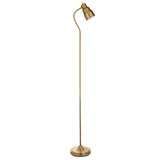 Classic Flexi Reader Floor Light - Brushed aged brass