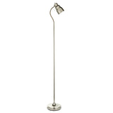 Classic Flexi Reader Floor Light - Bright nickel