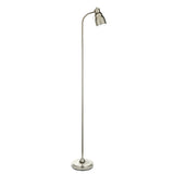 Classic Flexi Reader Floor Light - Bright nickel