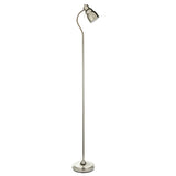 Classic Flexi Reader Floor Light - Bright nickel