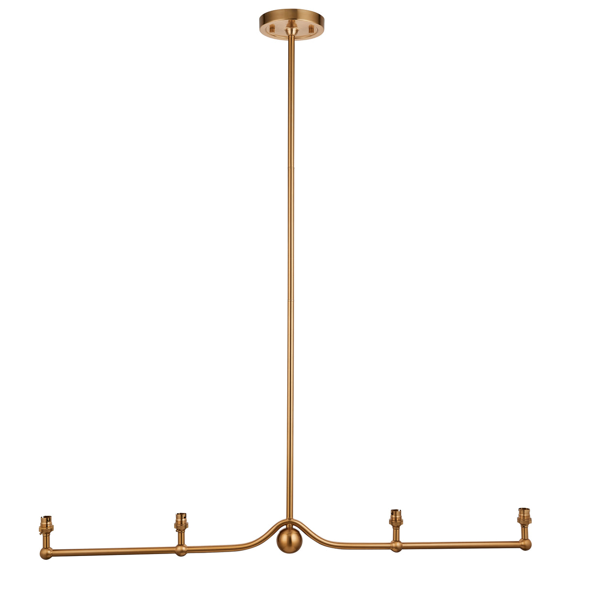 Santiago 4lt Linear Pendant Fitting - Comet Lighting