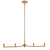 Santiago 4lt Linear Pendant Fitting - Comet Lighting