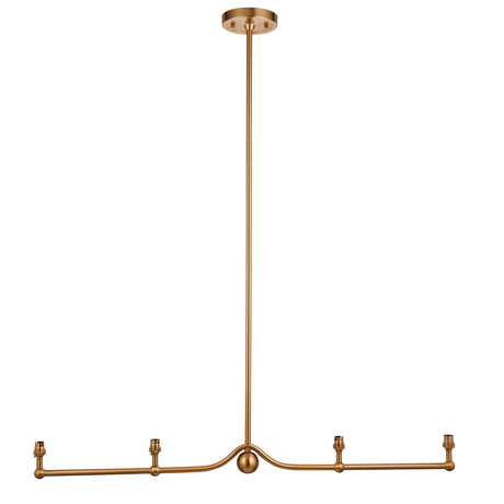 Santiago 4lt Linear Pendant Fitting - Comet Lighting