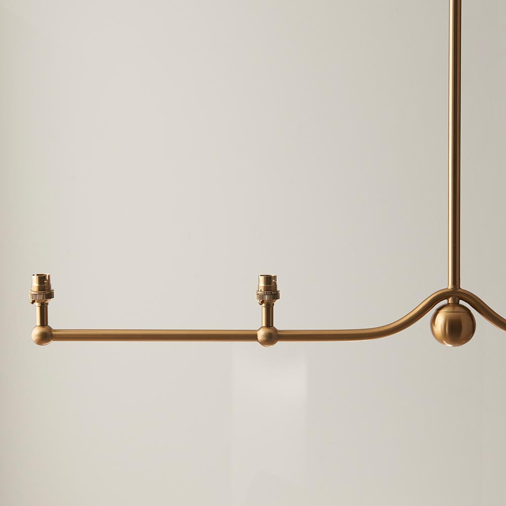 Santiago 4lt Linear Pendant Fitting - Comet Lighting