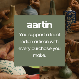 AARTIN IRIS TABLE LAMP IN GREEN & BEIGE TEXTURED CERAMIC (BASE ONLY)