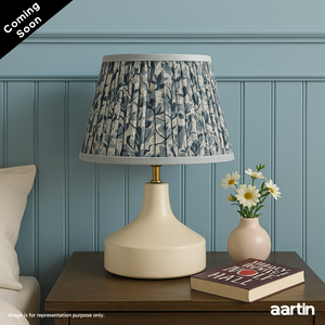AARTIN FRANKLIN TABLE LAMP IN WHITE UNGLAZED CERAMIC (BASE ONLY)