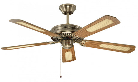Classic 52'' Ceiling Fan without Light Antique Brass
