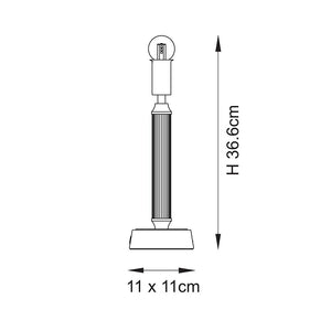 Trobridge Rechargeable Table Base - Comet Lighting
