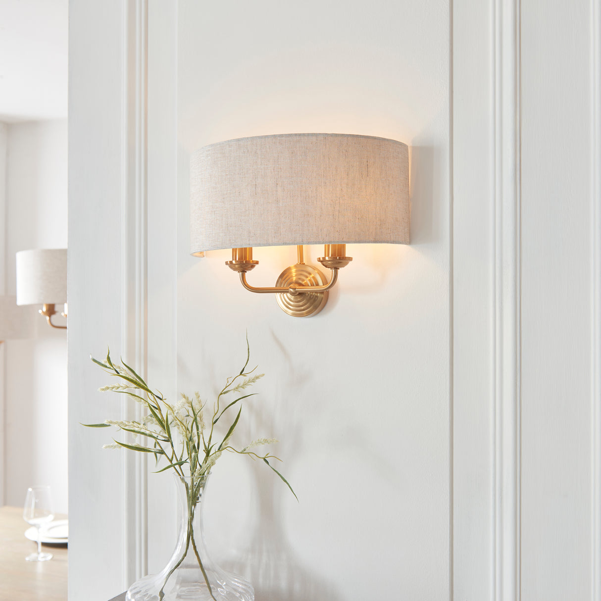 Highclere 2lt Wall - Comet Lighting