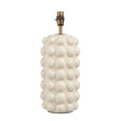 Bobble Table Base Lamp - Gloss vintage white crackle glaze - Comet Lighting